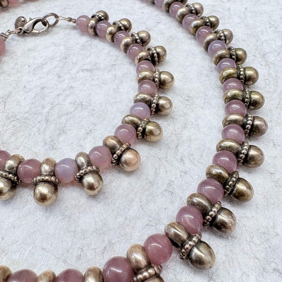 SCOOTER PARIS - Vintage Stamped Choker & Bracelet Set - Picture 3 of 8